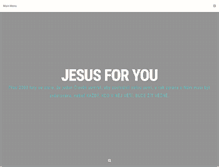 Tablet Screenshot of jesusforyou.net